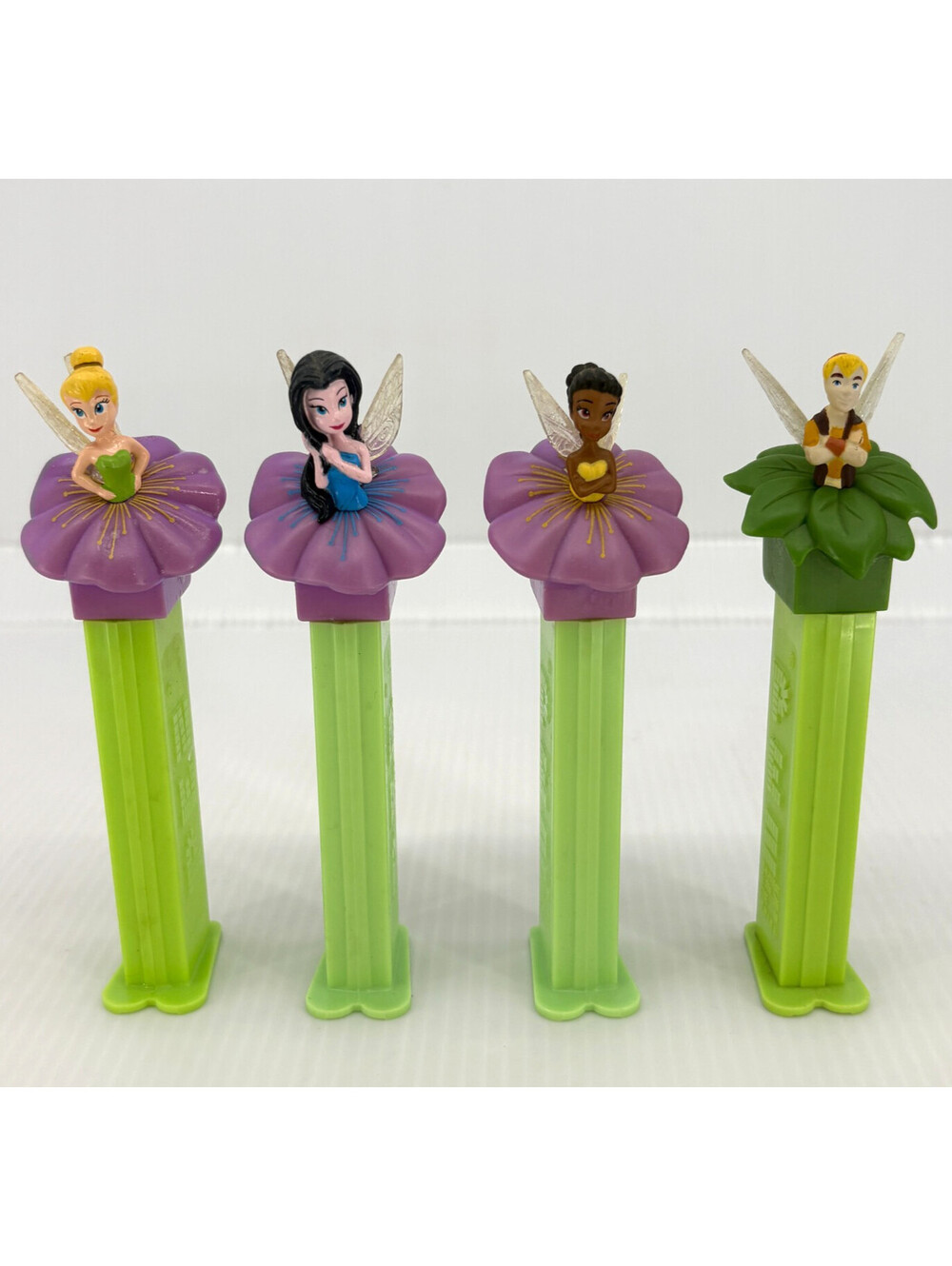 Disney Fairies PEZ Dispenser Lot Of 4 Tinker Bell Silvermist Iridessa Terence